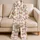 Teddy Bears And Pink Bows For Cozy Evenings And Sweet At-Home Relaxation Satin Pajamas Set - 5
