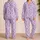 Lavender Hearts for Cozy Valentine Evenings and Romantic At-Home Lounging Gift Ideas Satin Pajamas Set - 2