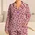 Blush Pink Leopard Spots for Relaxed Summer Evenings and Cozy Lounging Satin Pajamas Set - 1