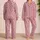 Blush Pink Leopard Spots for Relaxed Summer Evenings and Cozy Lounging Satin Pajamas Set - 2