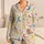 Moon Star And Colorful Dot Motifs For Cozy Bedtime Routines And Relaxing Nights Satin Pajamas Set - 1