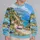 Coastal Road Trip Scenery with Wildflower Meadows for Scenic Getaways and Travel Lovers All-over Print Knitted Sweater - 2