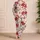 Crimson Autumn Blooms For Cozy Fall Evenings And Relaxing At Home Satin Pajamas Set - 4