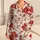 Crimson Autumn Blooms For Cozy Fall Evenings And Relaxing At Home Satin Pajamas Set - 1