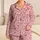 Blush Pink Hearts for Romantic Lounging and Cozy Evenings, Women's Gift Satin Pajamas Set - 1