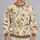 Sepia Botanical Blossoms for Coastal Getaways and Relaxed Everyday Style for Women All-over Print Knitted Sweater - 2
