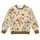 Sepia Botanical Blossoms for Coastal Getaways and Relaxed Everyday Style for Women All-over Print Knitted Sweater - 4