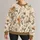 Sepia Botanical Blossoms for Coastal Getaways and Relaxed Everyday Style for Women All-over Print Knitted Sweater - 1