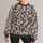 Cream Burgundy Houndstooth Motif for Polished Everyday Style and Casual Wear for Women All-over Print Knitted Sweater - 1