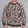 Cream Burgundy Houndstooth Motif for Polished Everyday Style and Casual Wear for Women All-over Print Knitted Sweater - 2