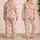 Golden Retriever Dog Motifs for Cozy Evenings and Relaxed Home Lounging Satin Pajamas Set - 2