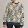 Long-Eared Dog and Wildflower Motifs for Everyday Charm and Casual Outings All-over Print Knitted Sweater - 1