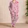 Romantic Heart And Ribbon Bow Motifs For Valentine's Day Gifting And Cozy Nights At Home Satin Pajamas Set - 4