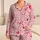 Romantic Heart And Ribbon Bow Motifs For Valentine's Day Gifting And Cozy Nights At Home Satin Pajamas Set - 1