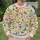 Whimsical Cafe Food Doodles for Creative Everyday Outfits and Relaxed Weekend Wear All-over Print Knitted Sweater - 6