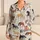 Rust And Navy Pony Motifs For Cozy Country Lounging And Weekend Relaxation At Home Satin Pajamas Set - 1