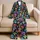 Neon Skull and Mushroom Motifs for Halloween Parties and Bold Alternative Style Fans Satin Pajamas Set - 5