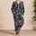 Neon Skull and Mushroom Motifs for Halloween Parties and Bold Alternative Style Fans Satin Pajamas Set - 4