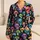 Neon Skull and Mushroom Motifs for Halloween Parties and Bold Alternative Style Fans Satin Pajamas Set - 1
