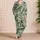 Tropical Palm Leaves for Relaxed Beach Getaways and Warm-Weather Coastal Lounging Satin Pajamas Set - 4