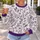 Purple Fern And Lavender Floral Motif For Cozy Autumn Nature Walks All-over Print Knitted Sweater - 5