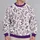 Purple Fern And Lavender Floral Motif For Cozy Autumn Nature Walks All-over Print Knitted Sweater - 2
