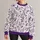 Purple Fern And Lavender Floral Motif For Cozy Autumn Nature Walks All-over Print Knitted Sweater - 1