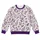 Purple Fern And Lavender Floral Motif For Cozy Autumn Nature Walks All-over Print Knitted Sweater - 4