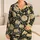 Cream Chrysanthemum Blooms for Cozy Botanical Evenings and Relaxed Lounge Style at Home Satin Pajamas Set - 1