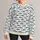 Blue Sardine Motifs For Coastal Weekends, Fishing Trips And Everyday Seaside Style All-over Print Knitted Sweater - 1