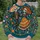 Skeleton Couple Folk Art for Halloween Celebrations and Autumn Gatherings at Home All-over Print Knitted Sweater - 6