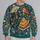 Skeleton Couple Folk Art for Halloween Celebrations and Autumn Gatherings at Home All-over Print Knitted Sweater - 2