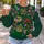 Mardi Gras Bows, Masks And Crown For Festive Carnival Celebrations In Louisiana All-over Print Knitted Sweater - 5