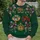 Mardi Gras Bows, Masks And Crown For Festive Carnival Celebrations In Louisiana All-over Print Knitted Sweater - 6