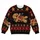 Gingerbread Anatomy and Holiday Motifs for Christmas Parties and Quirky Winter Wear All-over Print Knitted Sweater - 4