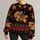 Gingerbread Anatomy and Holiday Motifs for Christmas Parties and Quirky Winter Wear All-over Print Knitted Sweater - 1