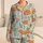 Cozy Capybara Floral Bedtime Outfit For Quiet Nights, Giftable Spring Style For Kids Satin Pajamas Set - 1