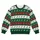 Red Green Reindeer Argyle Holiday Motif for Christmas Parties and Cozy Winter Gatherings All-over Print Knitted Sweater - 4
