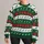 Red Green Reindeer Argyle Holiday Motif for Christmas Parties and Cozy Winter Gatherings All-over Print Knitted Sweater - 1