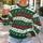 Red Green Reindeer Argyle Holiday Motif for Christmas Parties and Cozy Winter Gatherings All-over Print Knitted Sweater - 5