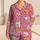 Cheerful Cartoon Cat Faces for Cozy Bedtime Comfort, Sleepovers, and Kids At Home Satin Pajamas Set - 1