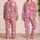Cheerful Cartoon Cat Faces for Cozy Bedtime Comfort, Sleepovers, and Kids At Home Satin Pajamas Set - 2