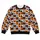 Halloween Pumpkin Bat Patchwork for Festive October Nights and Spooky Parties All-over Print Knitted Sweater - 4