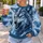 Fierce Blue-Eyed Ice Wolf for Winter Sports and Outdoor Training Enthusiasts All-over Print Knitted Sweater - 5