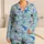 Ocean Whale Shark And Manta Ray Bedtime Comfort For Boys And Girls At Home Every Night Satin Pajamas Set - 1
