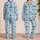 Ocean Whale Shark And Manta Ray Bedtime Comfort For Boys And Girls At Home Every Night Satin Pajamas Set - 2