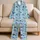 Ocean Whale Shark And Manta Ray Bedtime Comfort For Boys And Girls At Home Every Night Satin Pajamas Set - 5
