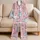 Kawaii Cat Faces Cozy Bedtime Loungewear For Girls, Teens, And Cat Lovers At Home Satin Pajamas Set - 5