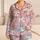 Kawaii Cat Faces Cozy Bedtime Loungewear For Girls, Teens, And Cat Lovers At Home Satin Pajamas Set - 1