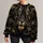 Black Tiger Face with Gold Lightning for Bold Streetwear and Nightlife Style All-over Print Knitted Sweater - 1